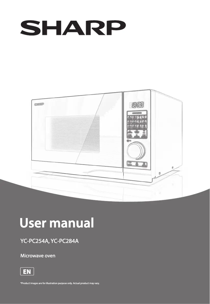 Page 1 of the manual User Manual Sharp YC-PC254AU