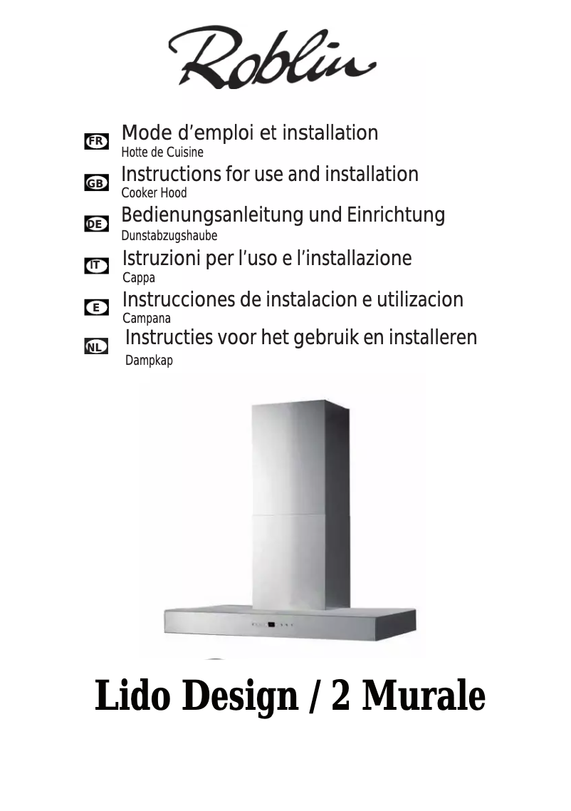 Imagen de la primera página del manual del dispositivo Lido Design /2 900 Murale