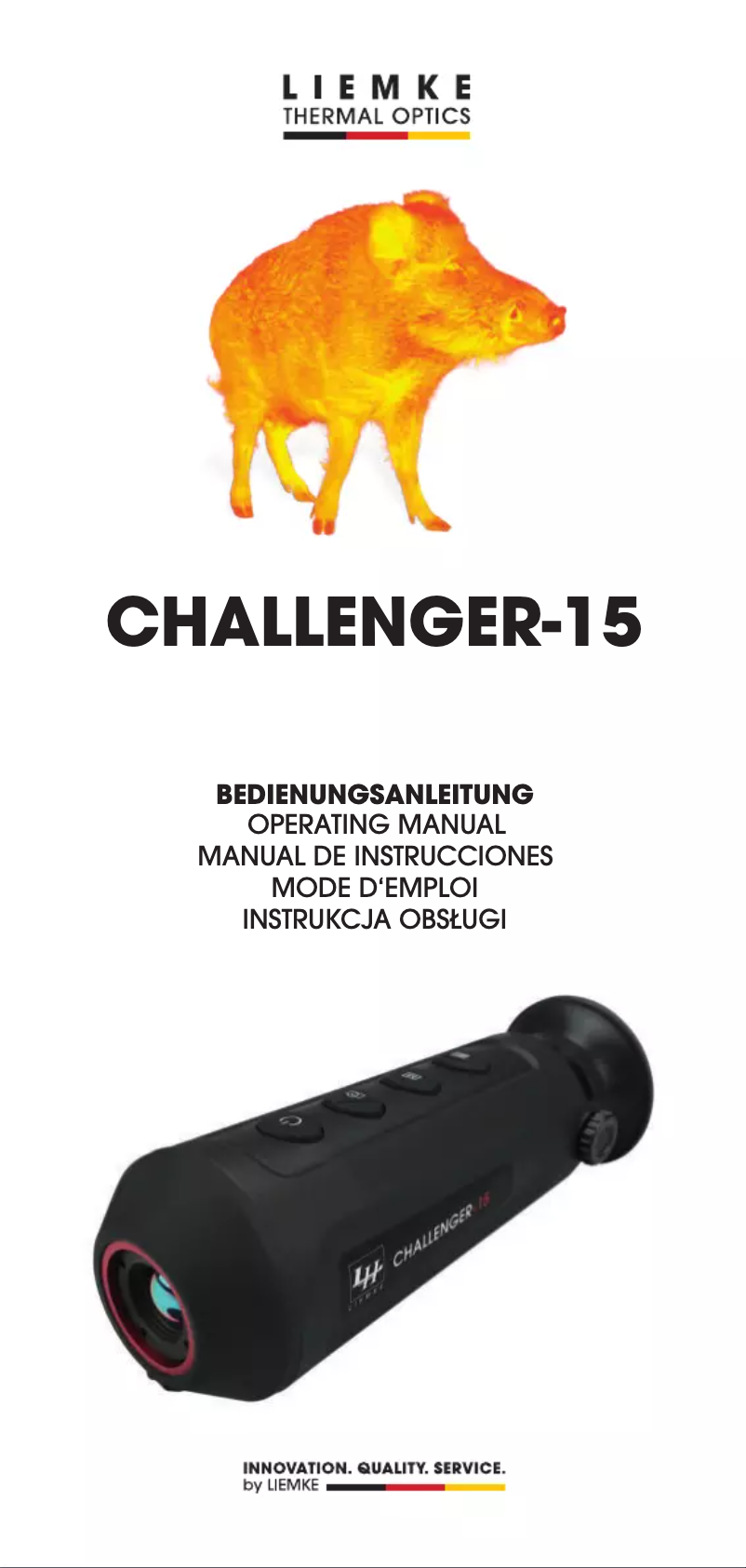 Page 1 de la notice Manuel utilisateur Liemke Challenger-15