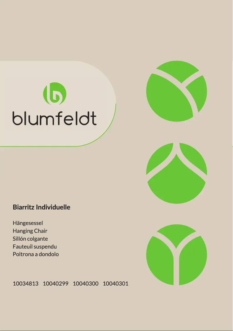 Page 1 de la notice Manuel utilisateur Blumfeldt Biarritz =