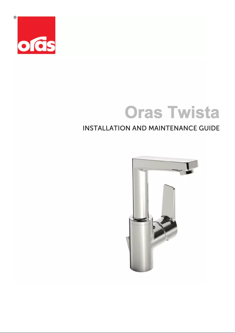 Page n°1 - Manuel utilisateur Oras Twista 3812F