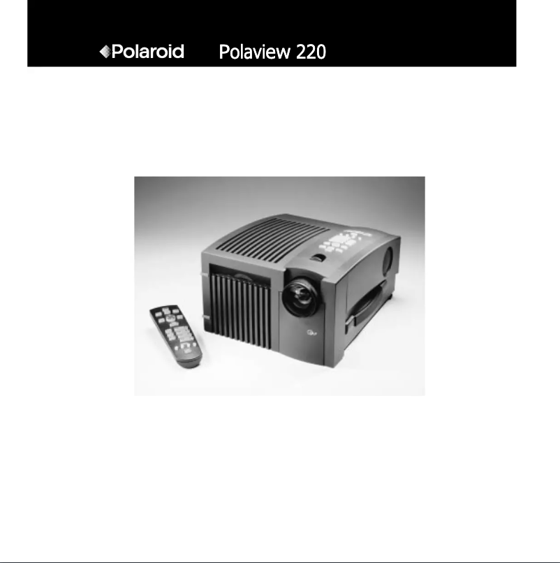Page n°1 - Manuel utilisateur Polaroid Polaview 220