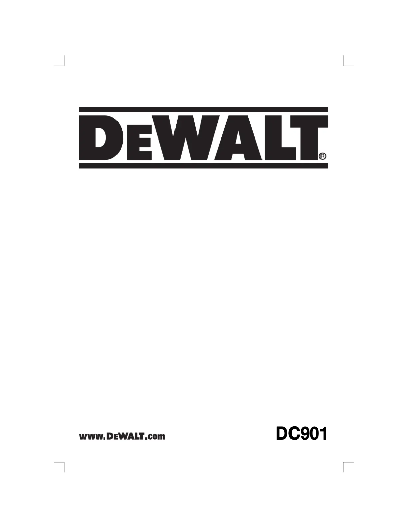 Image de la première page du manuel de l'appareil DC901