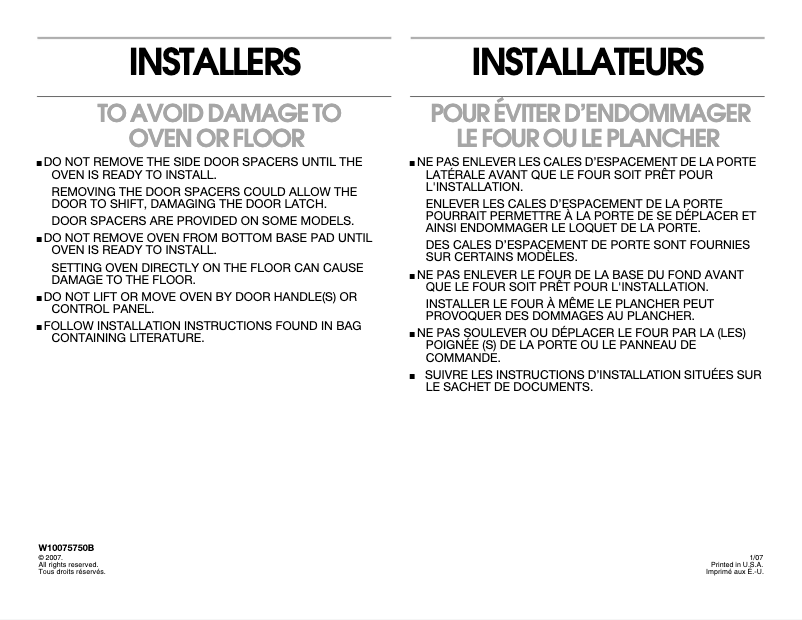 Image de la première page du manuel de l'appareil JMC2427LL