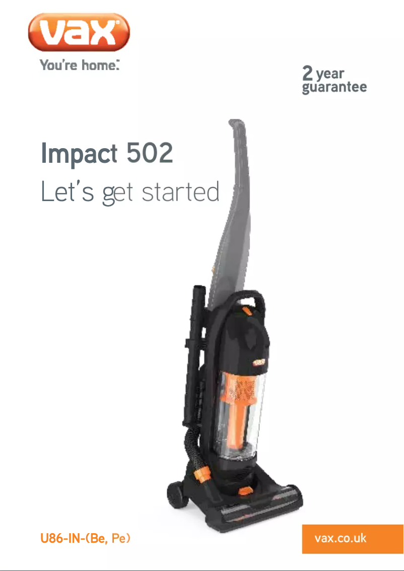 Image de la première page du manuel de l'appareil Impact 502 U85-TN-Be