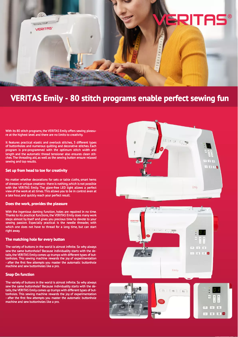 Image de la première page du manuel de l'appareil Emily