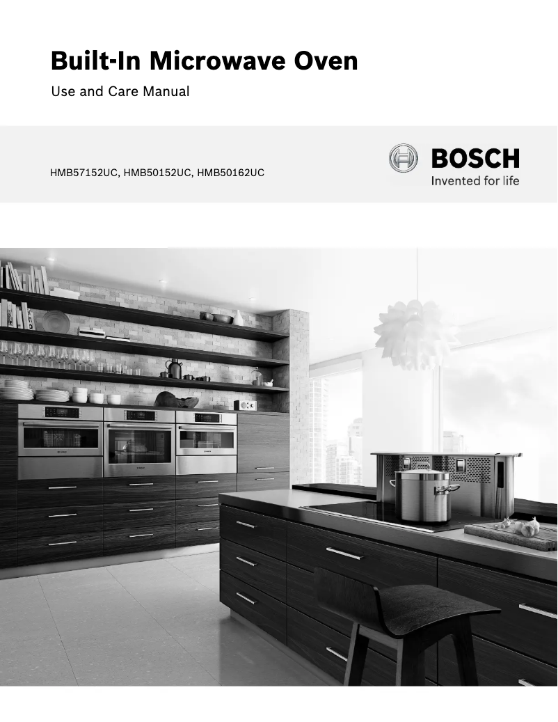 Page 1 of the manual Use and Maintenance Manual Bosch HMB57152UC