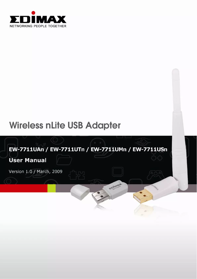 Página 1 del manual Manual de instrucciones Edimax EW-7711UTn