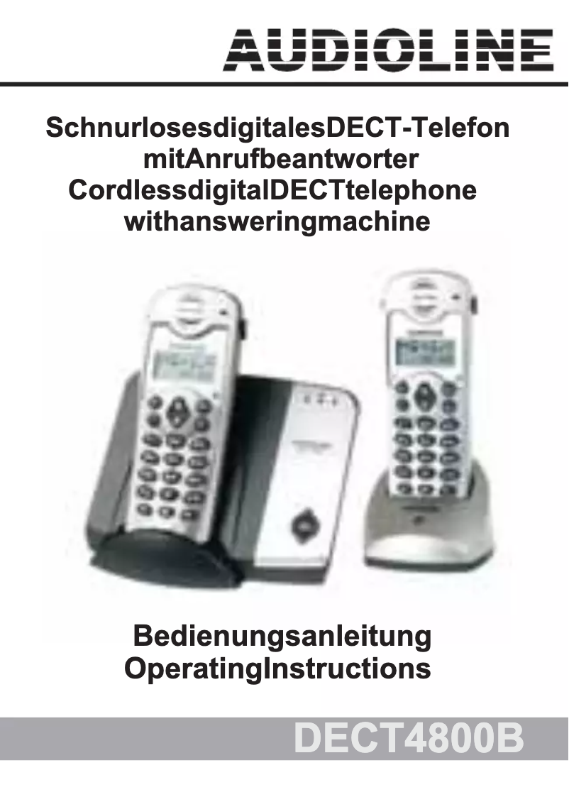 Imagen de la primera página del manual del dispositivo DECT 4800B