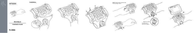 Page 1 de la notice Guide d'installation Zebra WT6000