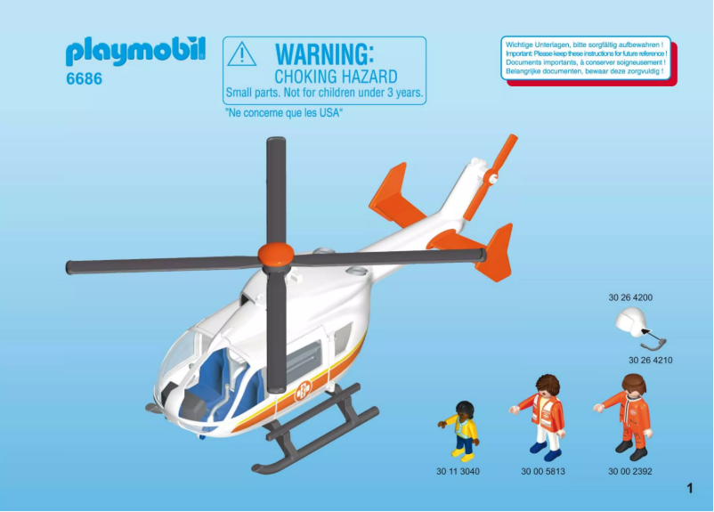 Image de la première page du manuel de l'appareil City Life Emergency Medical Helicopter 6686