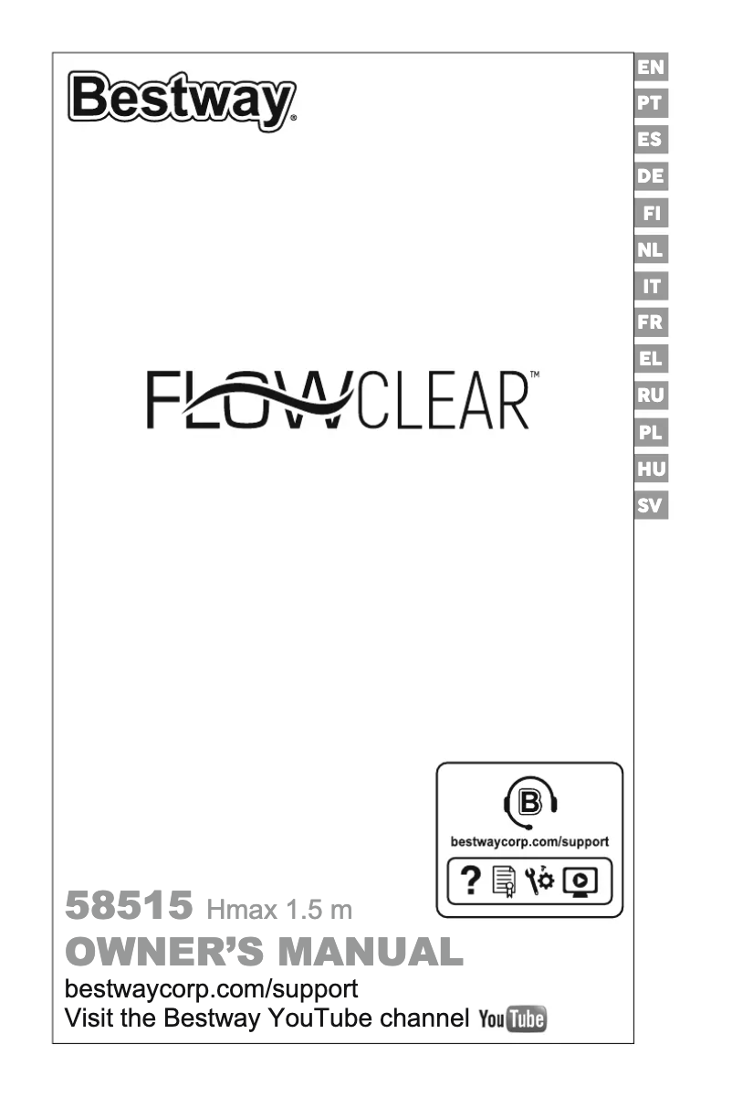 Page n°1 - Manuel utilisateur Bestway Hydrium 561FP