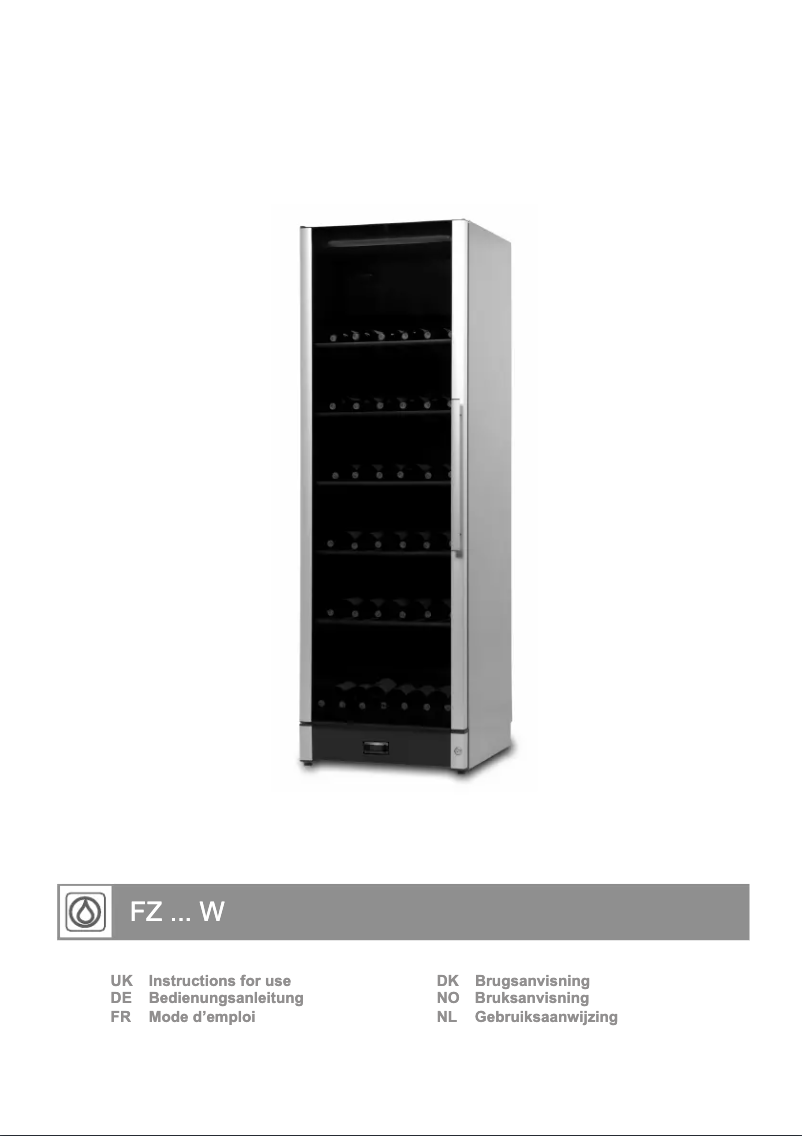 Page n°1 - Manuel utilisateur La Sommelière FZ
