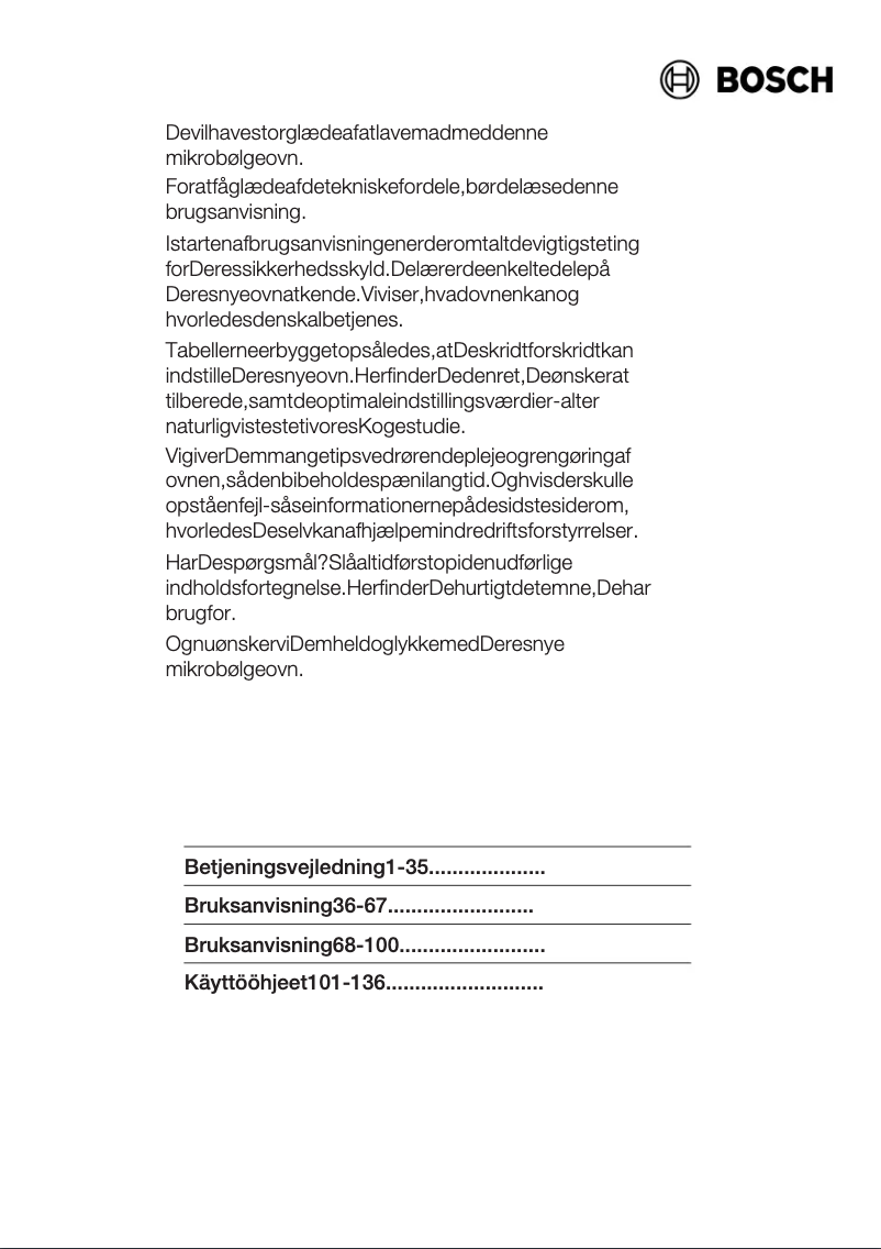 Page 1 de la notice Manuel utilisateur Bosch HMT9756EU