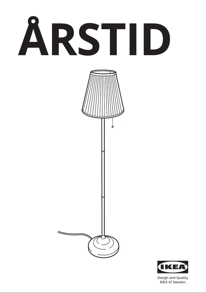 Página 1 del manual Manual de usuario Ikea ÅRSTID 003.213.17