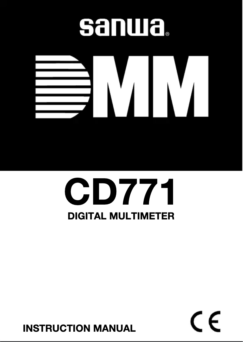 Page n°1 - Manuel utilisateur Sanwa CD771