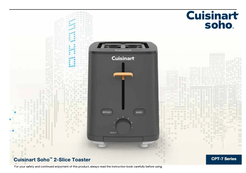 Page n°1 - Manuel utilisateur Cuisinart Soho CPT-7