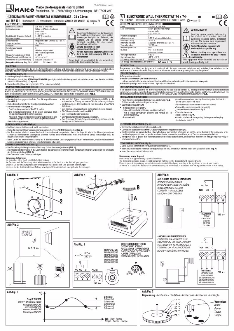 Image de la première page du manuel de l'appareil THR 10-1