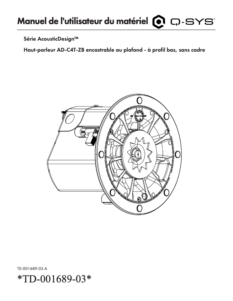 Image de la première page du manuel de l'appareil AD-C4T-ZB