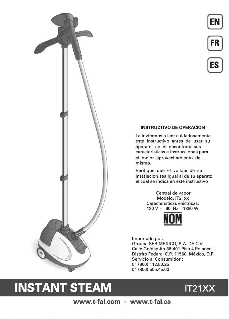 Image de la première page du manuel de l'appareil Instant IT2120U0