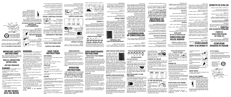 Page 1 de la notice Manuel utilisateur Conair GMT189N