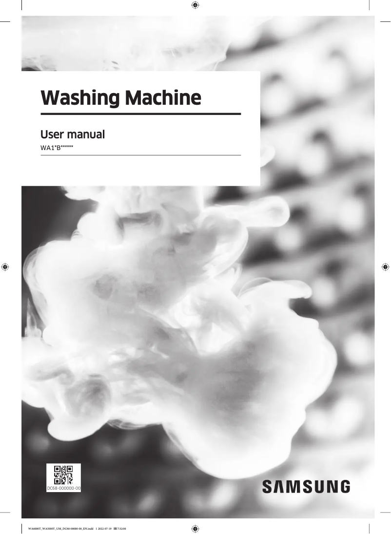 Page 1 de la notice Manuel utilisateur Samsung WA14B6251WWB