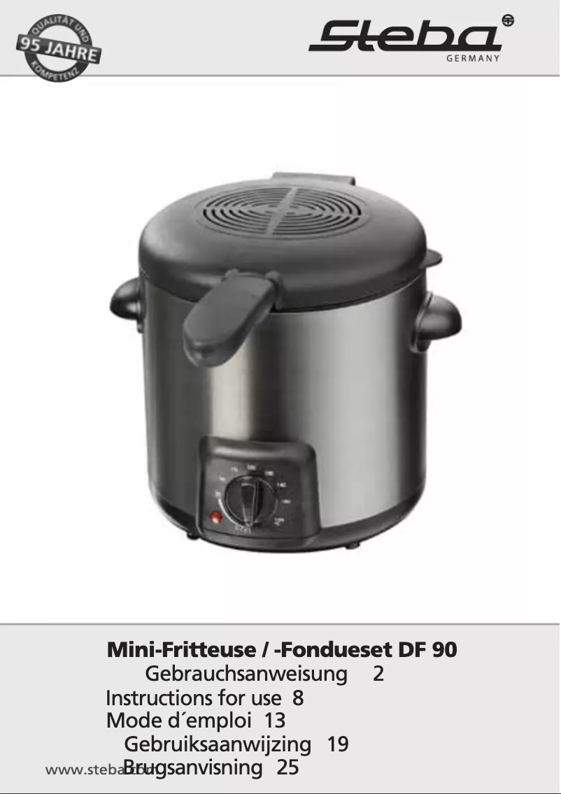 Image de la première page du manuel de l'appareil DF 90