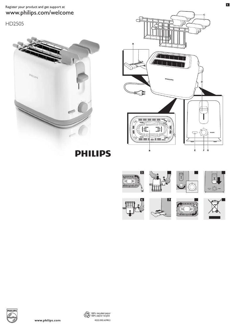 Page n°1 - Manuel utilisateur Philips Daily Collection HD2505