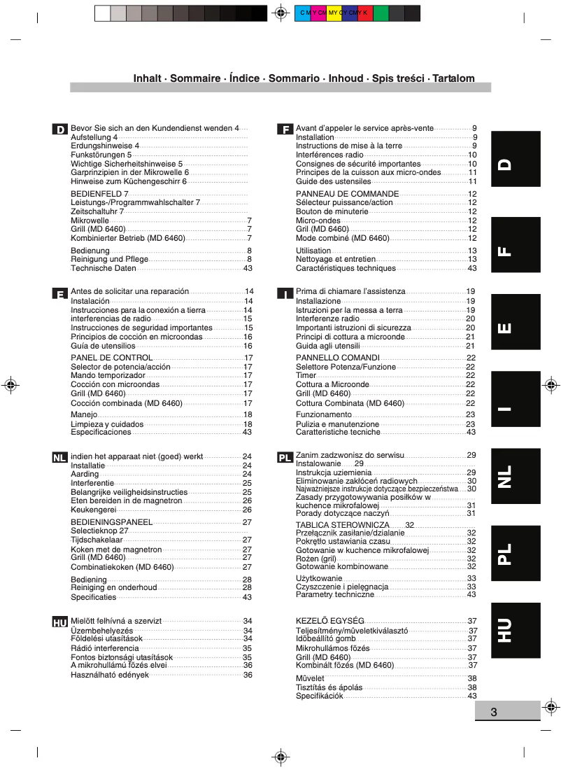 Page 1 de la notice Manuel utilisateur Miele MD6460