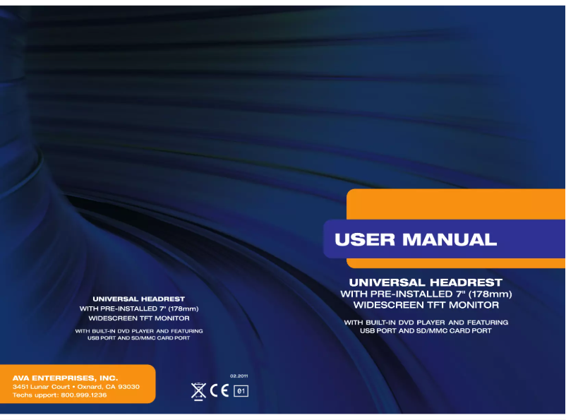 Page 1 of the manual User Manual Planet Audio PH7AC