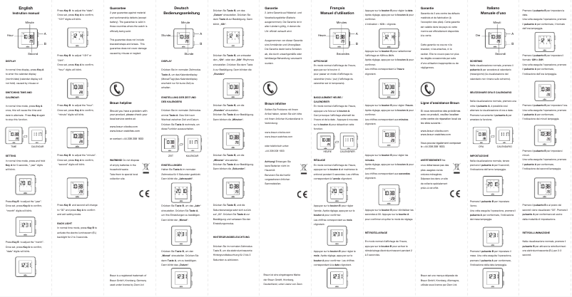 Image de la première page du manuel de l'appareil BN0046G