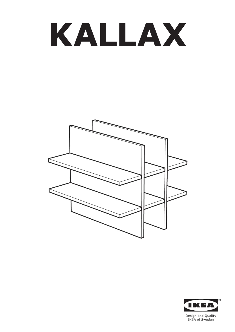 Página 1 del manual Manual de usuario Ikea KALLAX 804.012.92