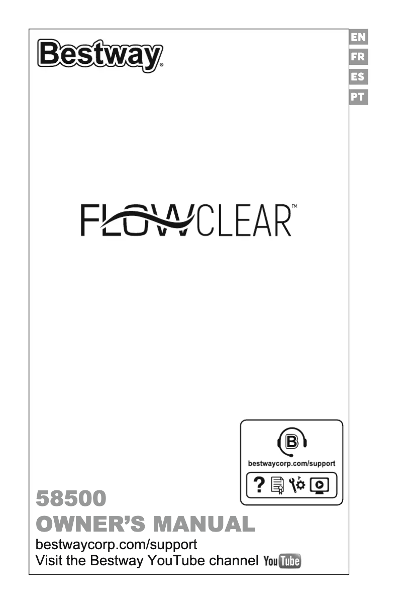 Page 1 de la notice Manuel utilisateur Bestway Flowclear 58500