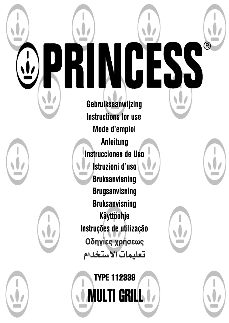 Page n°1 - Manuel utilisateur Princess Silver Multi Grill 112338