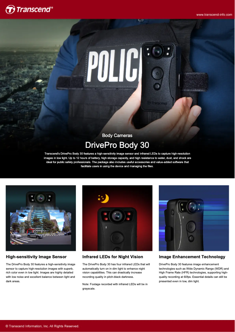 Image de la première page du manuel de l'appareil DrivePro Body 30