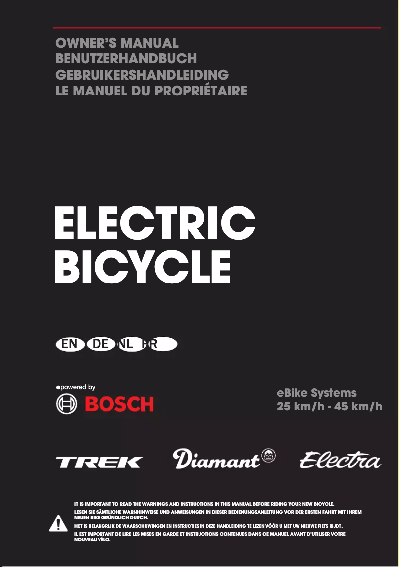 Page 1 de la notice Manuel utilisateur Trek Rail 5 Gen 2