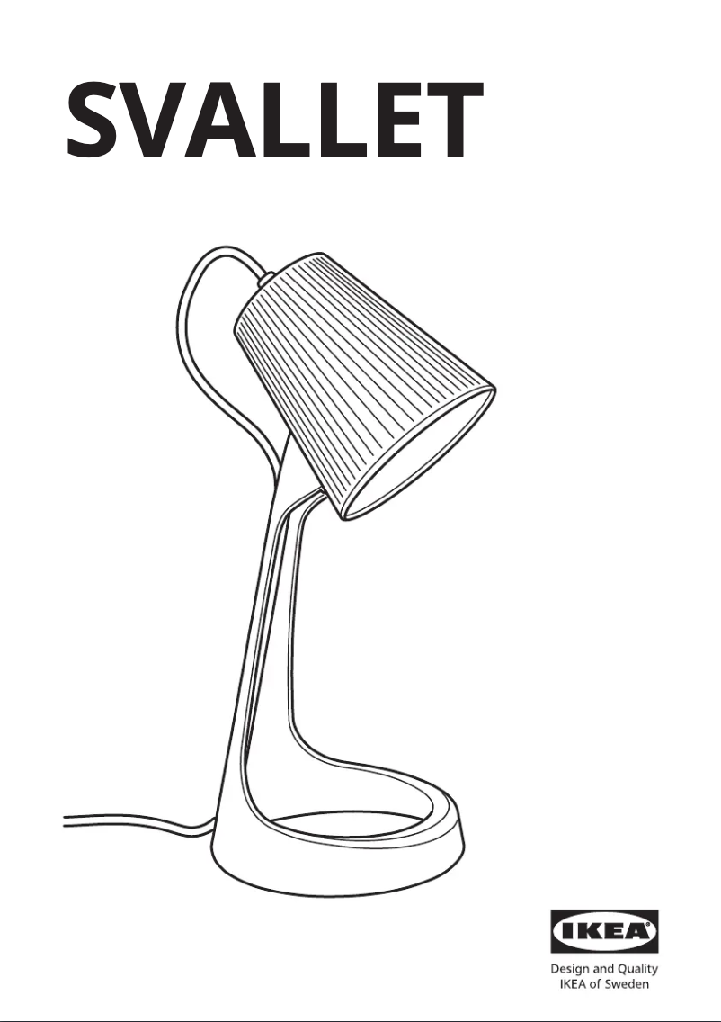 Page 1 de la notice Manuel utilisateur Ikea SVALLET 805.273.38