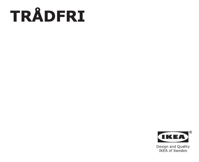 Image de la première page du manuel de l'appareil TRÅDFRI 004.736.50