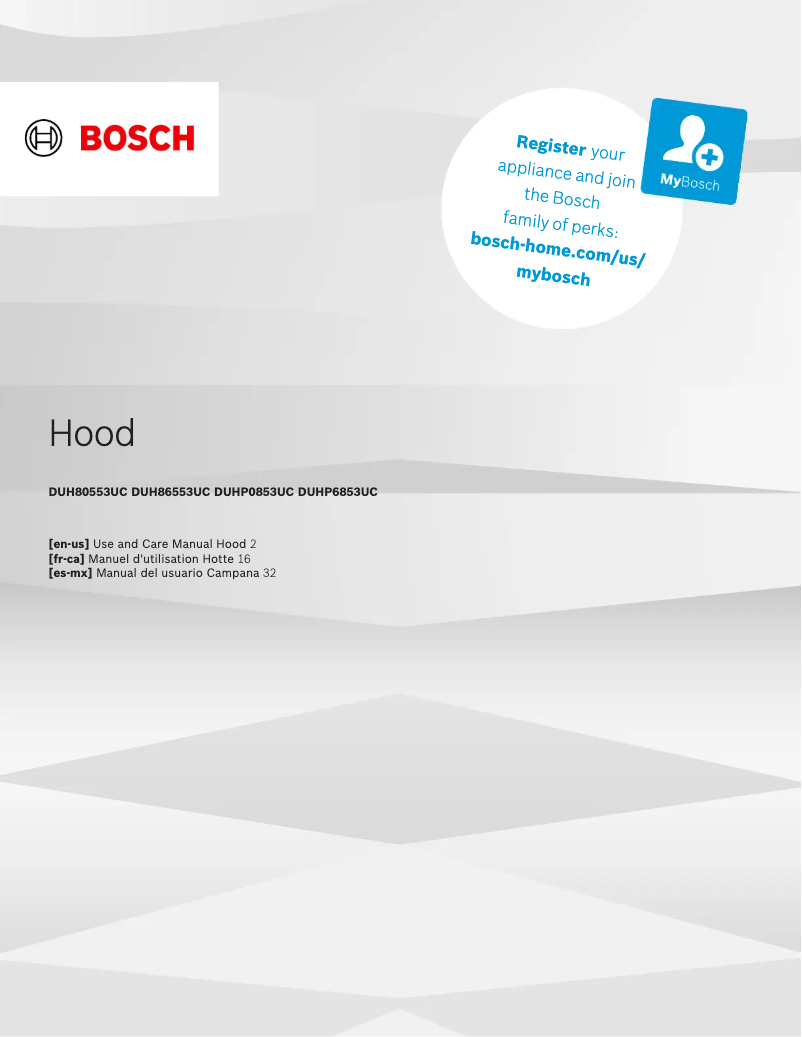 Page n°1 - Fiche technique Bosch DUHP0853UC