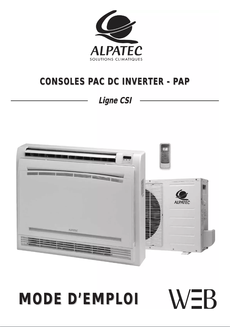 Page 1 de la notice Manuel utilisateur Alpatec CSI 12