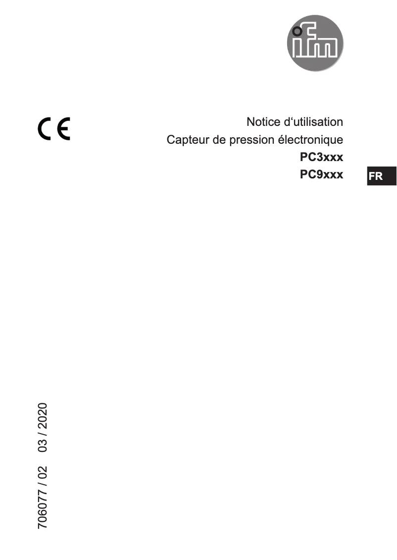 Página 1 del manual Manual de usuario IFM PC3562