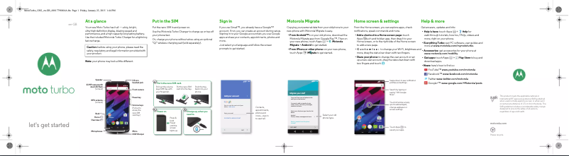 Página 1 del manual Manual de usuario Motorola Moto G3 Turbo