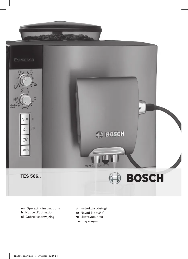 Page n°1 - Manuel utilisateur Bosch TES50651