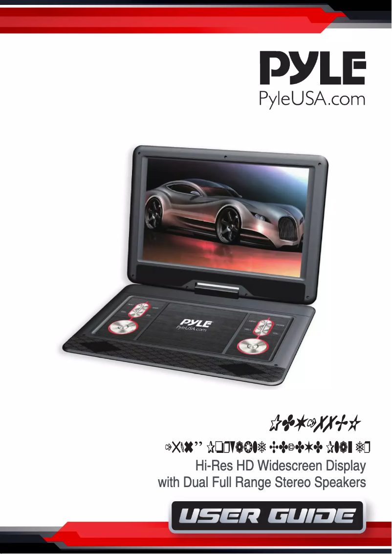 Page 1 de la notice Manuel utilisateur Pyle PDV177BK