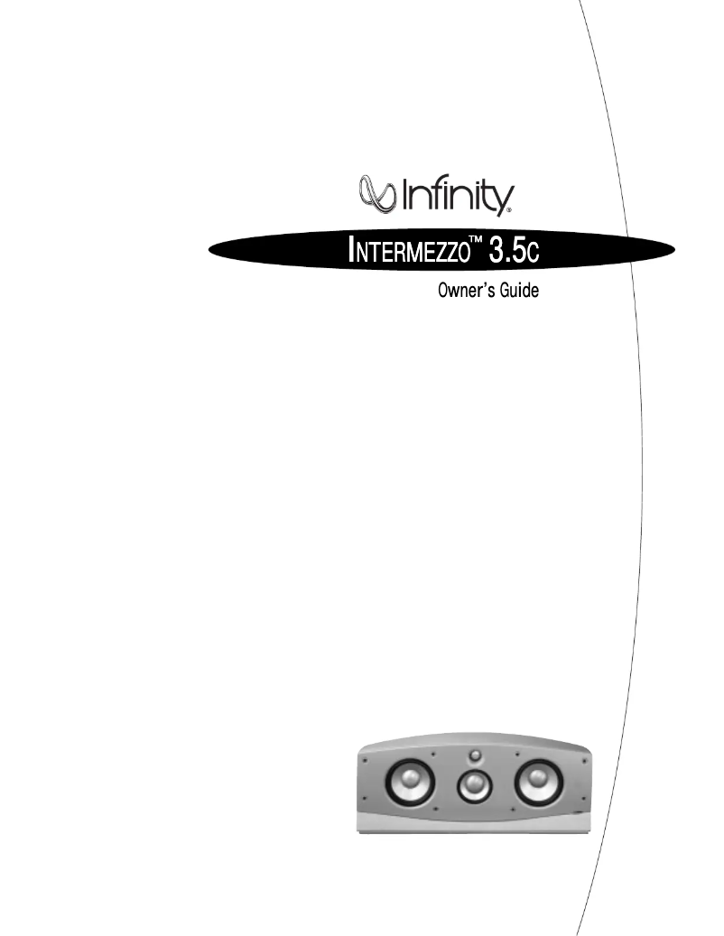 Page n°1 - Manuel utilisateur Infinity Intermezzo 3.5C