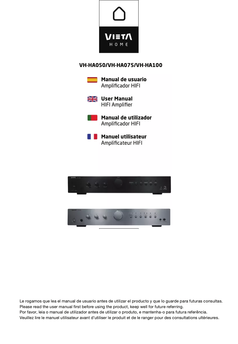 Page n°1 - Manuel utilisateur Vieta VH-HA100