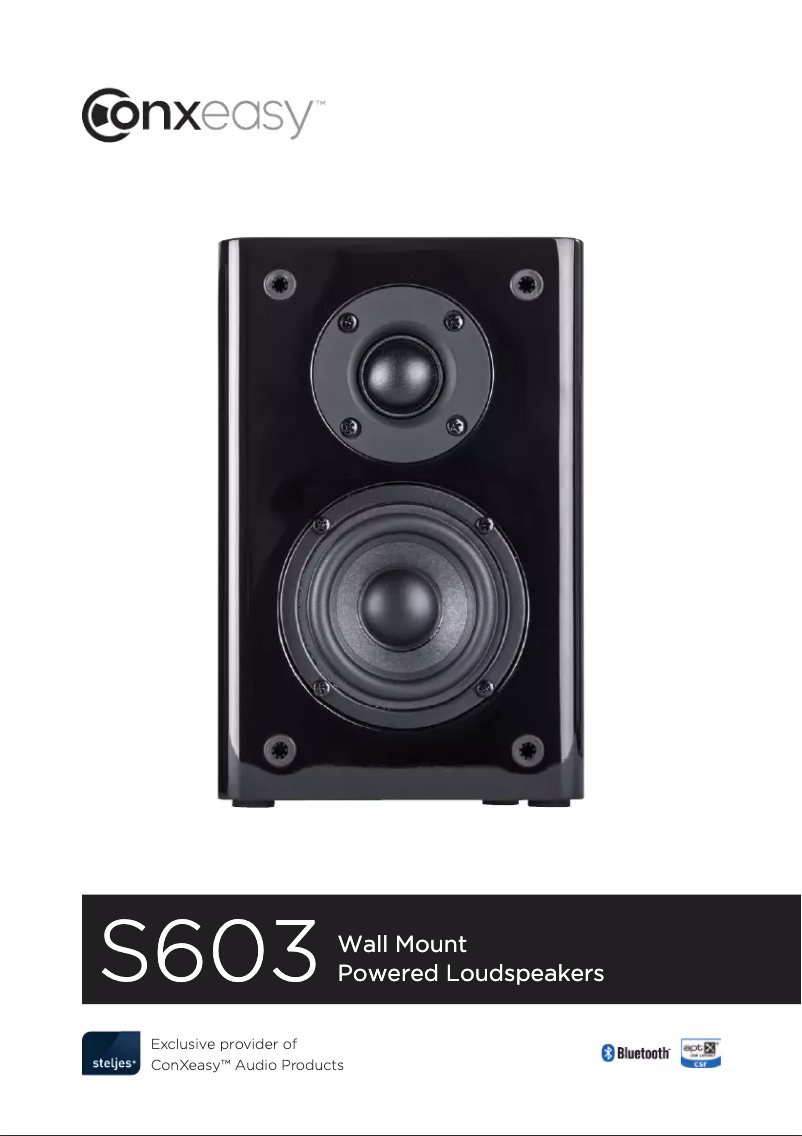 Page n°1 - Manuel utilisateur ConXeasy S603