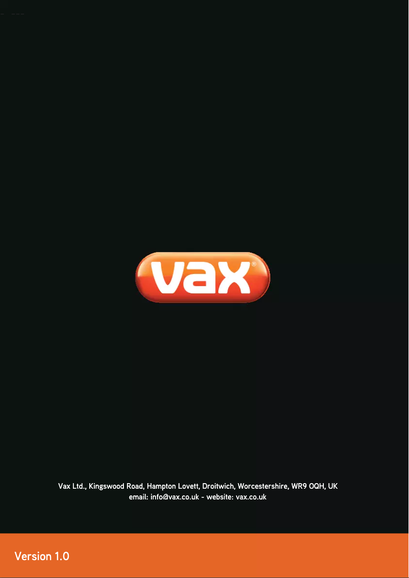 Página 1 del manual Manual de usuario Vax S87-T1