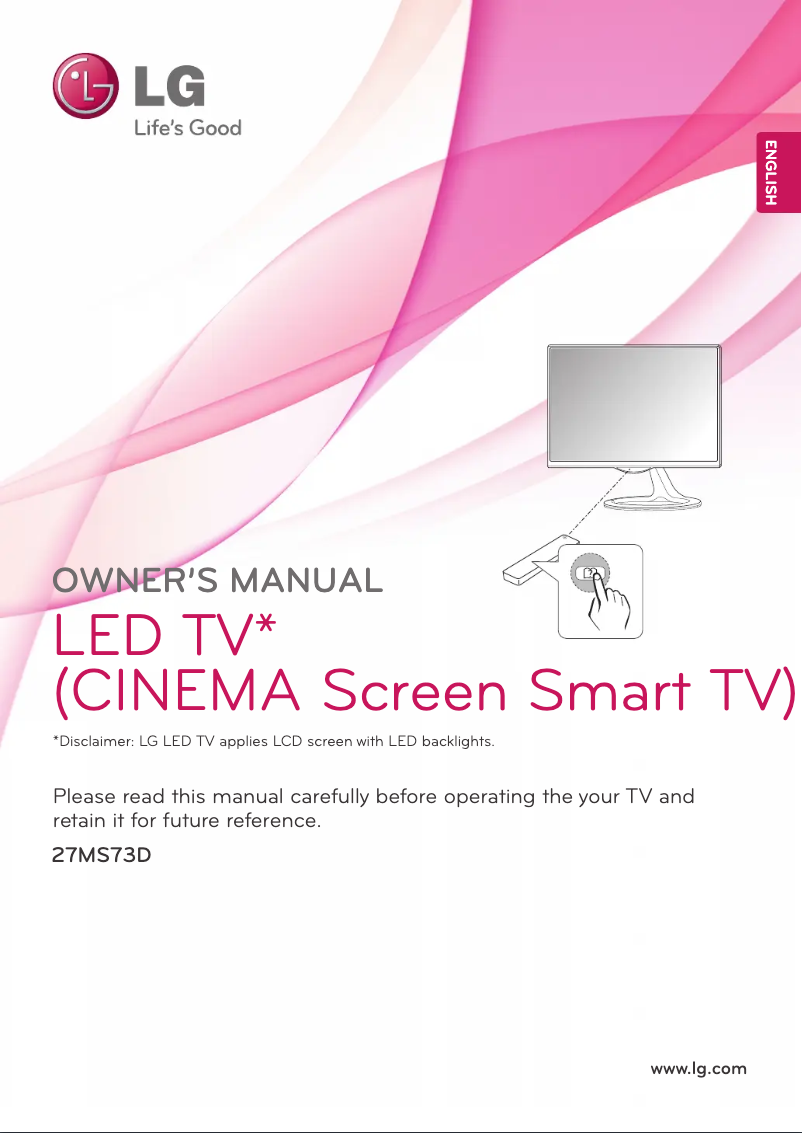 Page 1 de la notice Manuel utilisateur LG 27MS73D
