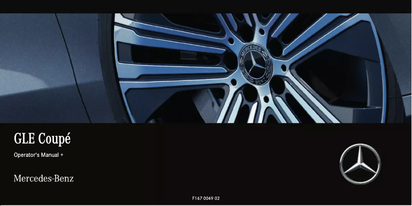 Página 1 del manual Manual de usuario Mercedes-Benz GLE C167 (2023)